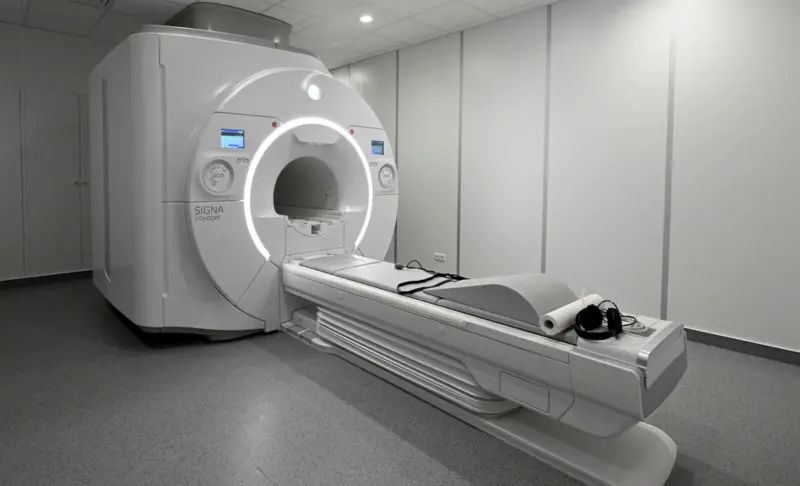 ▲紐約長島近日發生一起有關磁振造影(MRI)機器的離奇醫療事故。示意圖,非事發機器。(圖/美聯社/達志影像)