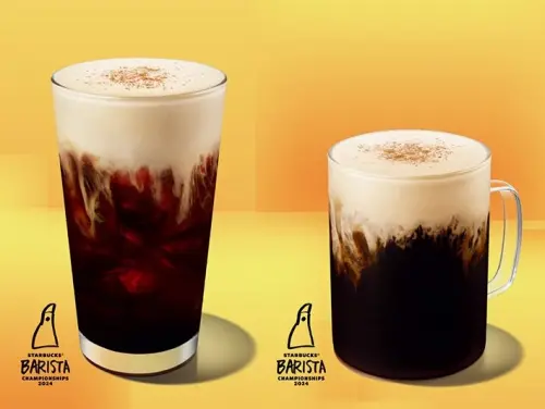 ▲星巴克「蘭姆葡萄奶香咖啡」新品，中杯150元、大杯165元、特大杯180元。（圖／星巴克提供）