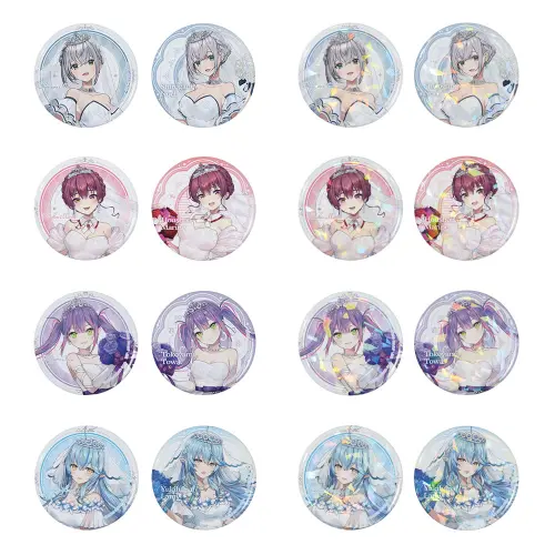 ▲一番賞 Hololive～Wedding Dress Style～徽章賞。（圖／ACG情報橘）