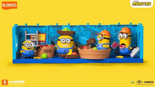 ▲2025漫博會購物橘子攤位-布魯可Blokees 小小兵果醬工廠系列套組。（圖／ACG情報橘）