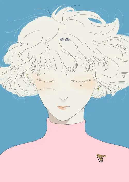 ▲▼《女孩在花園中》(上);《男孩也在花園中》(下)。(圖/Saitemiss低級失誤) ▲▼《女孩在花園中》(上);《男孩也在花園中》(下)。(圖/Saitemiss低級失誤)