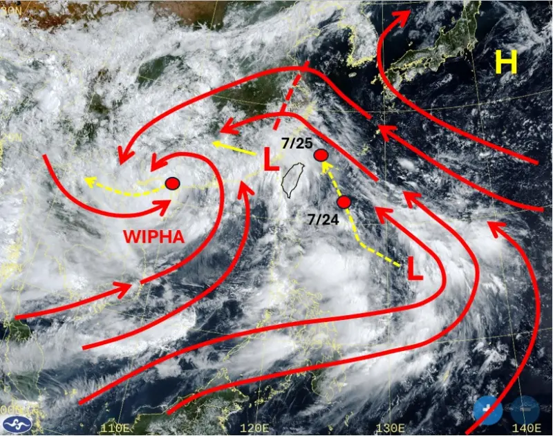 ▲本週台灣東南方有熱帶擾動發展，不排除成為颱風「范斯高」，路徑在週五最接近台灣。（圖／天氣職人-吳聖宇臉書）