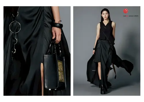 嶺東科大設計能量耀眼國際 勇奪5件2025紅點設計概念獎 ▲服飾系「韻動」展現中華文化的內在和諧之美。(圖/嶺東科大提供)