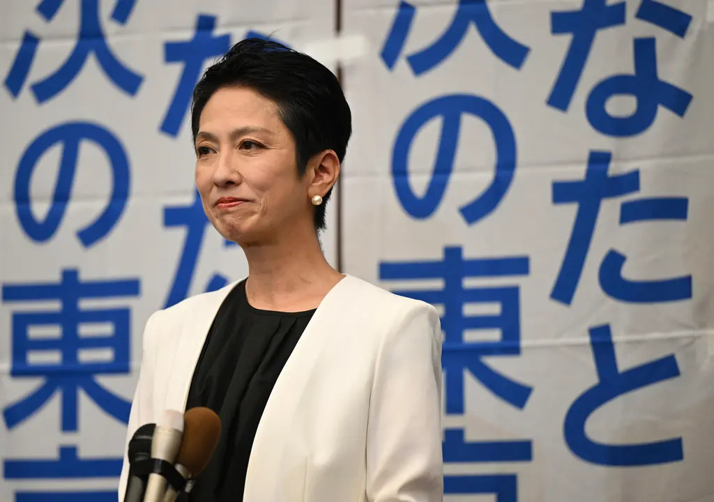 ▲具台裔背景的日本前參議員蓮舫，此次參議院選舉在立憲民主黨比例代表部分當選，重返參議院。（圖／美聯社／達志影像）