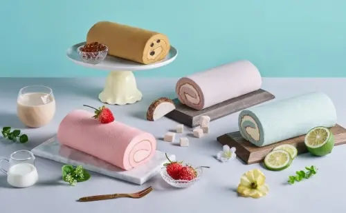 ▲「揮別憂鬱byebyeblues」台北首店開幕優惠！冠軍布蕾生乳捲「第二條1元」。（圖／麵屋武藏提供）