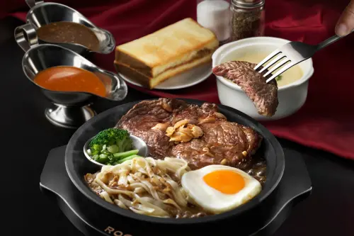 ▲排排沾Rock Beef台式牛排「免費升級」超值多士套餐。（圖／排排沾提供）