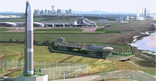 ▲日本的北海道大樹町,也有著日本第一個啟用的「宇宙港」HOSPO。(示意圖/SPACE COTAN株式会社) ▲日本的北海道大樹町,也有著日本第一個啟用的「宇宙港」HOSPO。(示意圖/SPACE COTAN株式会社)