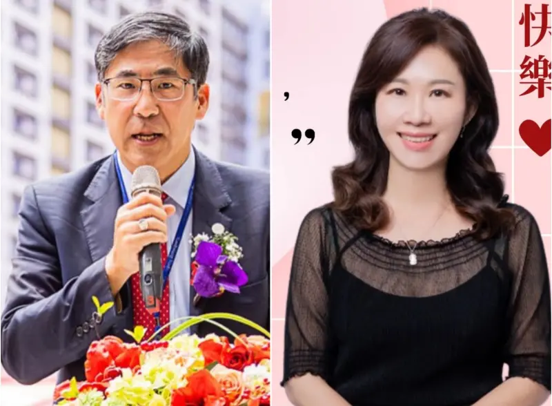 ▲已婚的高醫大董事長陳建志（左）遭爆與小港醫院副院長馮明珠（右）交往同居。（圖／翻攝臉書）