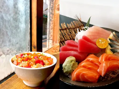 ▲台南「日暮壽司」的丼飯、盛合生魚片都很受歡迎。（翻攝自日暮壽司FB）