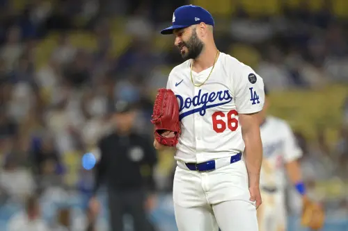 ▲道奇總教練Dave Roberts表示「他很可能會被放進傷兵名單（IL）」，並透露Tanner Scott感覺前臂如遭針扎，已安排接受MRI檢查。（圖／美聯社／達志影像）