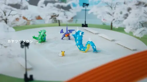 ▲「PokéPark KANTO」草紗鎮預想中的路邊寶可夢對戰場。（圖／寶可夢公司官網）