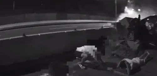 ▲警方發現肇事駕駛年僅15歲、副駕乘客13歲，車上唯一成年的20歲蔡姓男子坐後座（圖／警方提供）