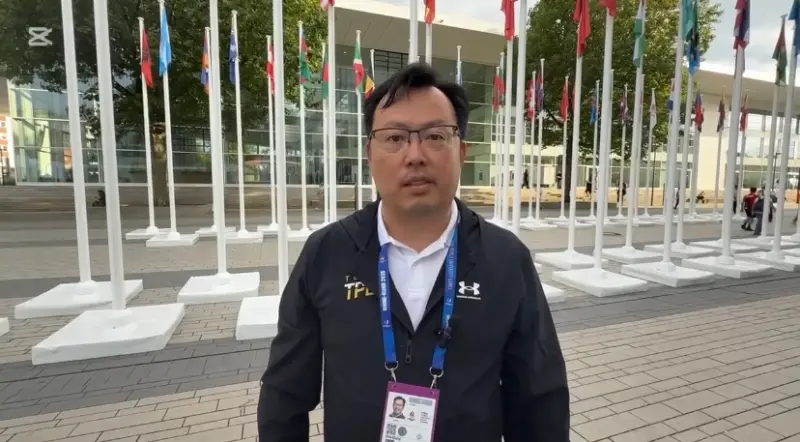 ▲體育署署長鄭世忠今日出席世運會餐會，談到李洋即將接任運動部部長一事，2度強調自己沒有被徵詢，所以完全不知道此事。（圖／翻攝自鄭世忠Threads）