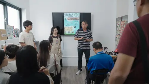 ▲嶺東科大商管學院魏清圳院長致詞介紹USR理念。（圖／嶺東科大提供）