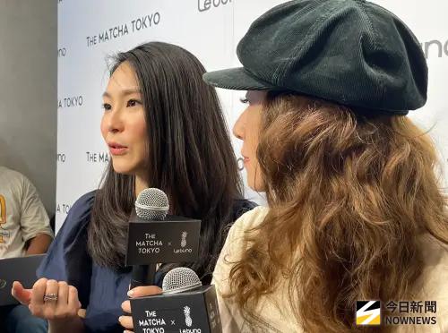 ▲屈尹絜（小潔）、邱麒霏（饅頭）出席品牌活動。（圖／記者陳雅蘭攝）