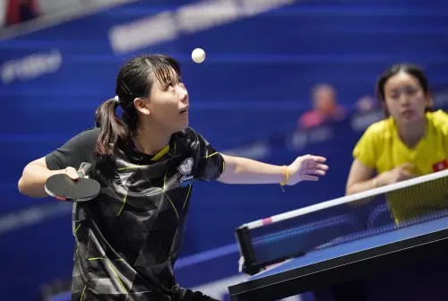 ▲2025年萊茵魯爾世界大學運動會今（24）日桌球賽程進入最後一天，台灣女單好手黃愉偼在4強賽中展現絕佳狀態，以4：1擊敗來自香港的吳咏琳，強勢挺進金牌戰，創下個人世大運最佳紀錄。（圖／大專體總提供）