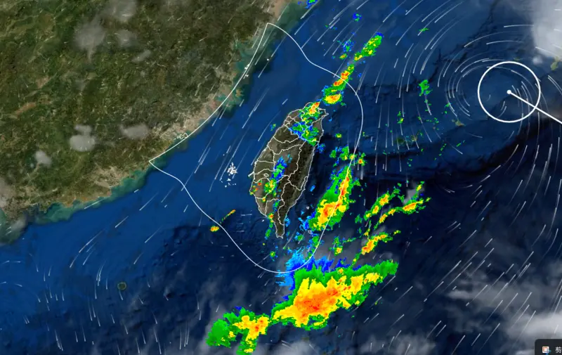 快訊／范斯高颱風甩雨彈！台北、高雄11縣市大雨特報　警戒區出爐