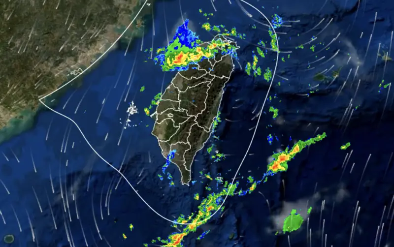快訊／范斯高颱風殘骸掃雨！台北等8縣市大雨特報　午後雨區擴大
