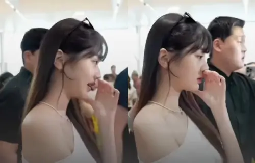 張員瑛臭到表情管理失守!尷尬微笑曝光 向粉絲喊話這件事引熱議。(圖/翻攝自網路) ▲張員瑛臭到表情管理失守!尷尬微笑曝光 向粉絲喊話這件事引熱議。(圖/翻攝自網路)