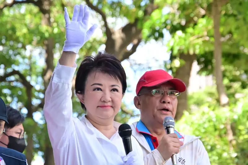 ▲盧秀燕不僅連罵中共兩天，還形容中共和卓榮泰是「宵小之輩」。（圖／記者顏幸如攝，2025.07.25）