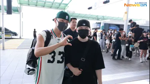 豪雨來襲！HOSHI X WOOZI到台灣了　開心到熱情示愛、粉絲全融化
