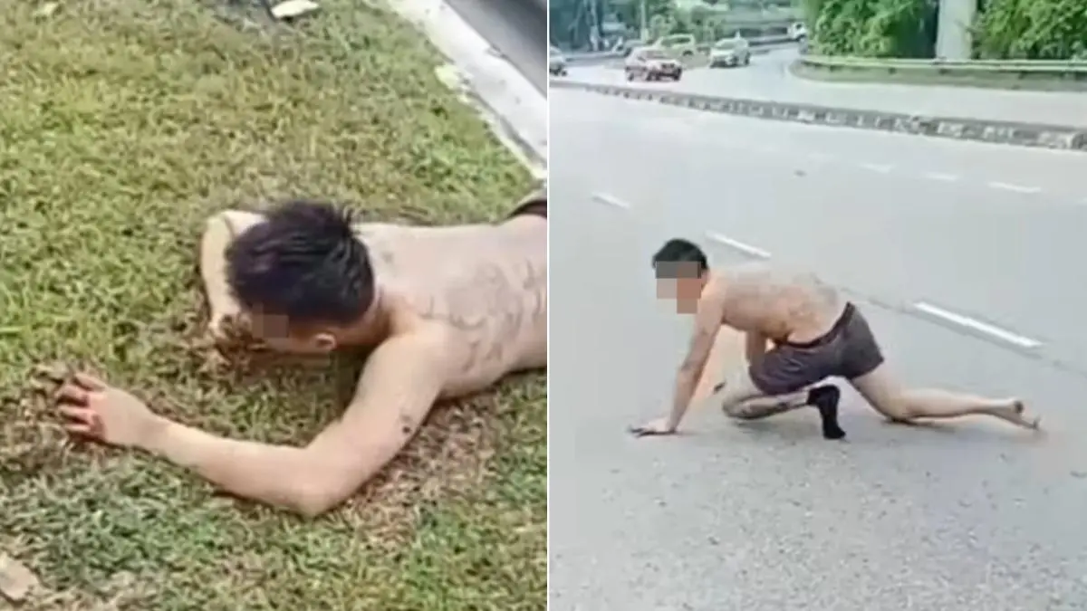 大馬離奇案件細節曝！台男半裸躺馬路、狂吃泥土 疑因涉毒暴斃