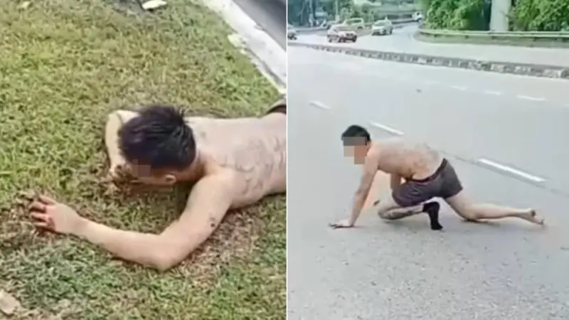 大馬離奇案件細節曝！台男半裸躺馬路、狂吃泥土　疑因涉毒暴斃