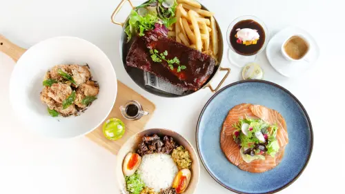 ▲H2O hotel 20樓Ripple西餐廳攜手Nespresso以及榮獲亞洲50大最佳餐廳的「MUME」，展開為期兩個月的早餐聯名計畫，於每日早餐時段提供5道限定聯名料理。（圖／H2O hotel提供）