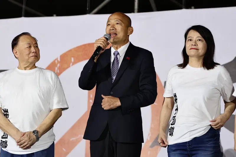 ▲韓國瑜說，國民黨立委沒有賣台，反而很賣命。（圖／朱永強攝，2025.07.25）