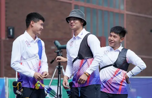 ▲中華男團以51：53、54：55、53：57，台灣隊最終以0：6遭對手完封，無緣銅牌。（圖／大專體總提供）