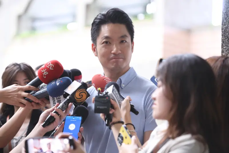 ▲台北市長蔣萬安表態，「我目前完全沒有考慮參選黨主席」。（圖／記者嚴俊強攝影）