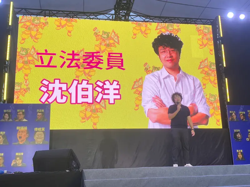 ▲沈伯洋表示投下不同意罷免不是敵人，疾呼台灣不能分裂，這是中共想要的結果。（圖／記者陳威叡攝，2025.07.26）