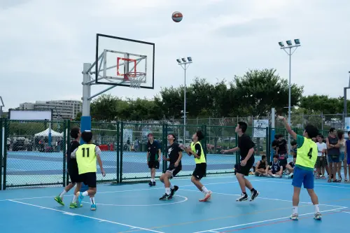 ▲國高中組的三對三籃球賽，共48隊參賽，報名開放即「秒殺」。(圖／主辦單位提供）