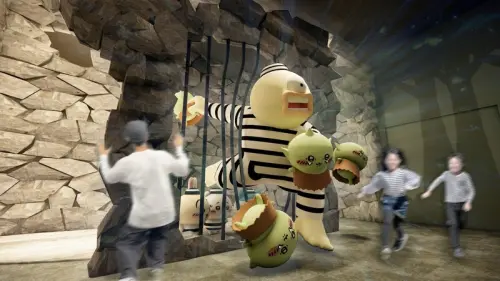 吉伊卡哇樂園互動設施:哥布林的監獄。(圖/X@chiikawa_parkjp) ▲吉伊卡哇樂園互動設施:哥布林的監獄。(圖/X@chiikawa_parkjp)