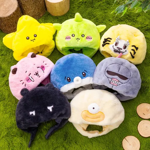 絨毛玩具帽共有15款,除了吉伊、小八、烏薩奇之外,其他配角的也都能買到。(圖/X@chiikawa_parkjp) ▲絨毛玩具帽共有15款,除了吉伊、小八、烏薩奇之外,其他配角的也都能買到。(圖/X@chiikawa_parkjp)