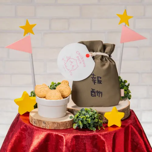 吉伊卡哇餅乾,報酬布袋子款售價為1500日圓。(圖/X@chiikawa_parkjp) ▲吉伊卡哇餅乾,報酬布袋子款售價為1500日圓。(圖/X@chiikawa_parkjp)