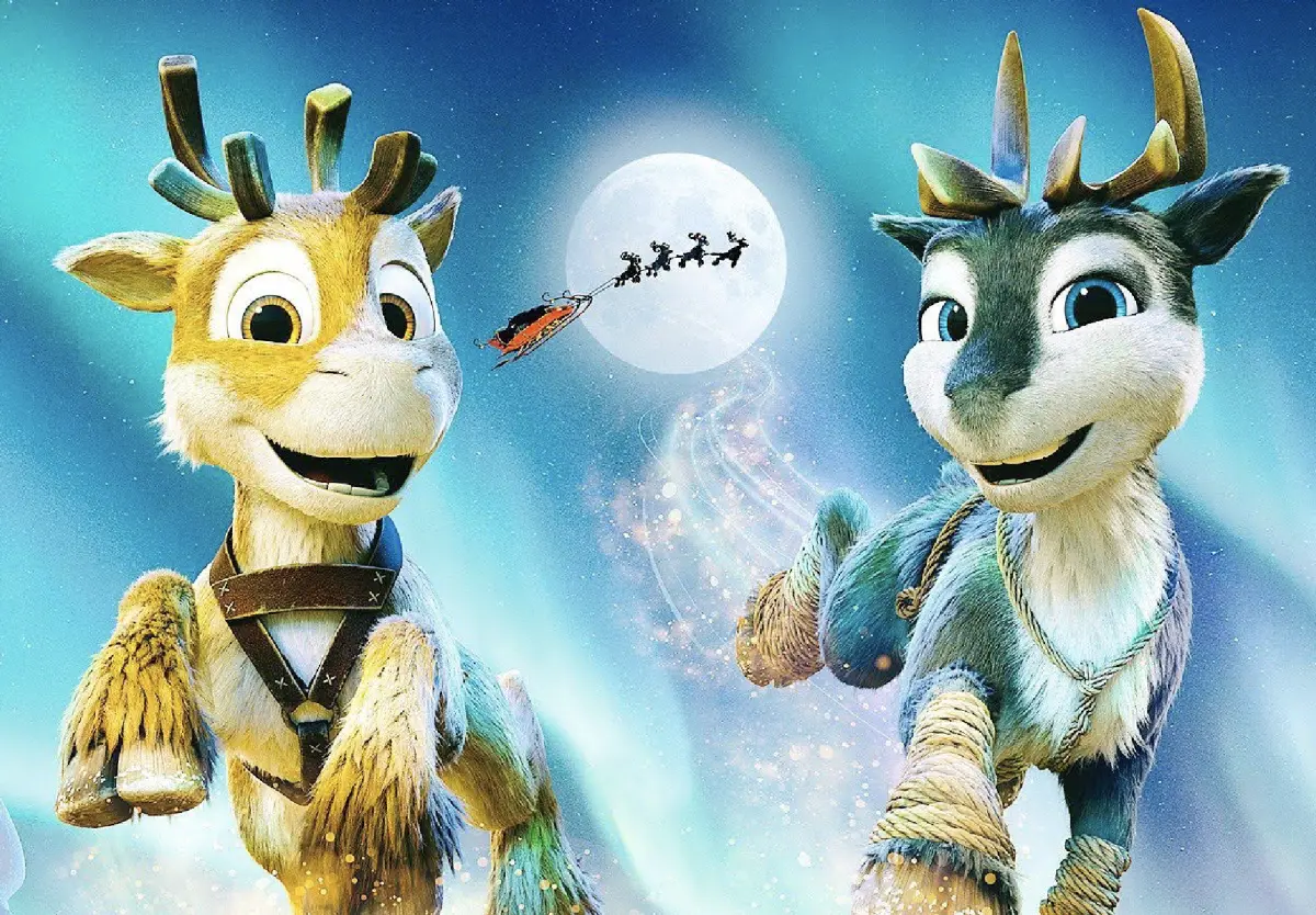 ▲《馴鹿大冒險：超越北極光》是動畫「馴鹿三部曲」的最終章，描述年輕小馴鹿解救聖誕節的過程，台灣將於8月上映，堪稱今夏最清涼的歡樂喜劇。（圖／海鵬提供）