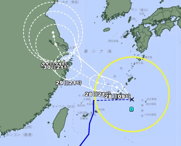 竹節草颱風大復活！日本氣象廳重新升格　最新路徑曝光
