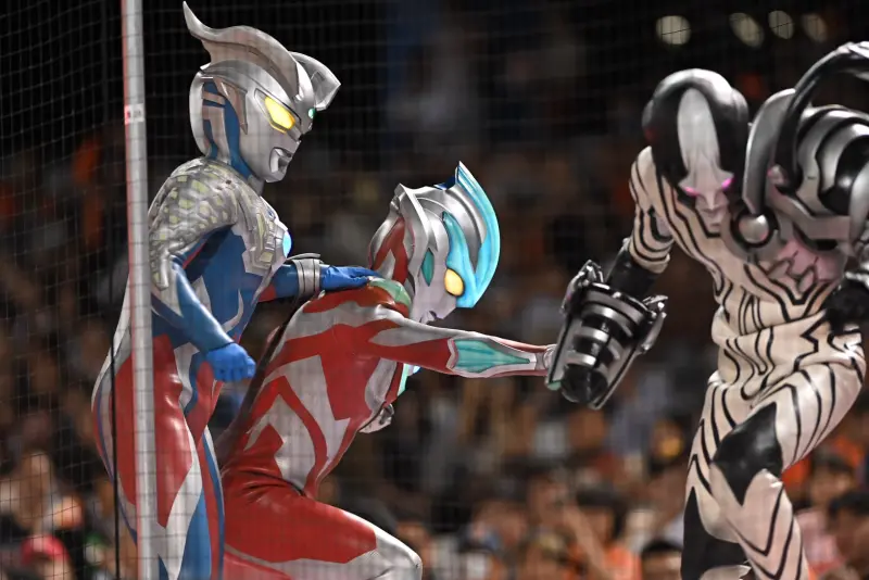 ▲統一獅本周末舉辦「超人力霸王」主題日，3天吸引超過6萬1000人進場，今日卻在遭中信兄弟5：3逆轉，3連戰最終遭橫掃命運。（圖／統一獅提供）