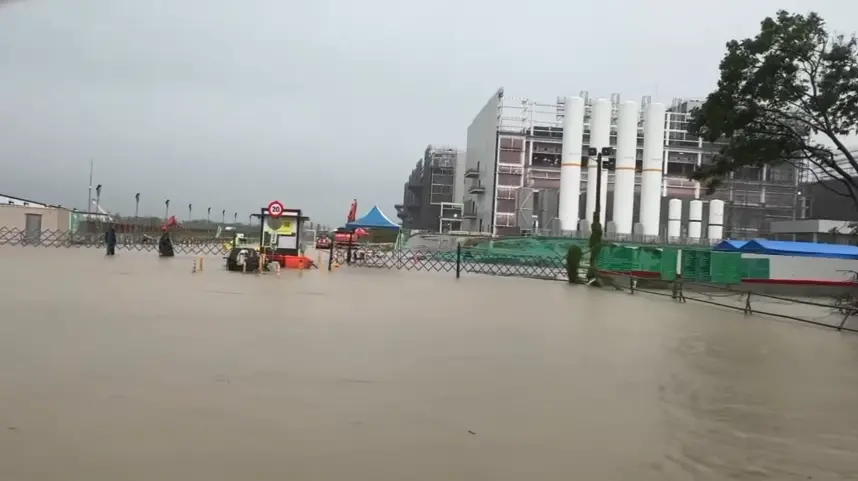 雨彈炸嘉義！台積電AP7嘉義工地嚴重淹水 公司回應