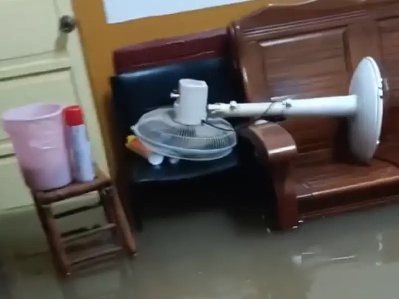 ▲受到低壓帶及西南季風影響，中南部出現致災性豪雨，嘉義多處地區傳出淹水災情。（圖／翻攝自Threads＠vorjimin）