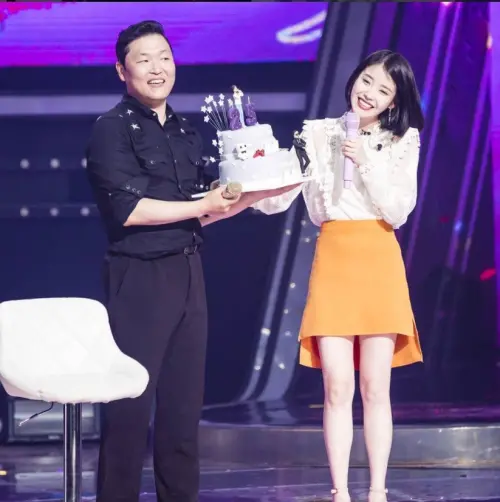 ▲IU、江南大叔PSY。（圖／IG@bs_duo）