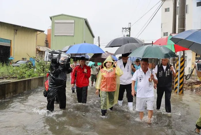 雲林大雨成災、多處淹水！張麗善急勘災、蔣萬安致電喊：願意支援