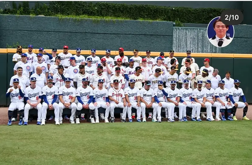 ▲MLB美國職業棒球大聯盟（Major League Baseball）洛杉磯道奇（Los Angeles Dodgers）的隊內氣氛再度成為球迷熱議話題。近日大谷翔平在社群媒體上「整蠱」隊友山本由伸的一張照片，引起廣大關注，連總教練羅伯斯（Dave Roberts）也笑開懷，直呼「非常棒（Very Nice）」。（圖／翻攝自大谷翔平Instagram）