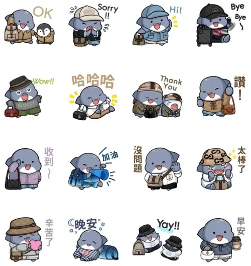 ▲LINE免費貼圖「GUCCI 限定貼圖」。（圖／取自LINE）