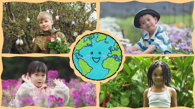 ▲《地球隊好麻吉》每集有4個國家的孩子現身與不同的自然元素互動。（圖／公視+提供）