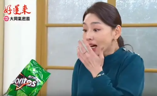 ▲《好運來》最強業配！賴芊合爆吃香菜餅乾　超浮誇演技再掀搶購潮。（圖／翻攝自好運來）