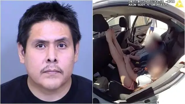 ▲美國一名父親把4名孩童鎖在車上1小時，當時車內溫度飆到約52度高溫。（圖／翻攝自鳳凰城警察局）