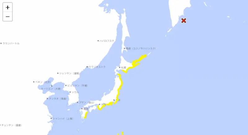 俄羅斯外海爆規模8.7強震！美國、日本氣象廳急發海嘯注意報