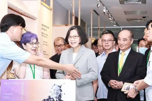 蔡英文出席李登輝特展。(圖/記者吳翊緁攝,2025.07.30 ) ▲蔡英文出席李登輝特展。(圖/記者吳翊緁攝,2025.07.30 )